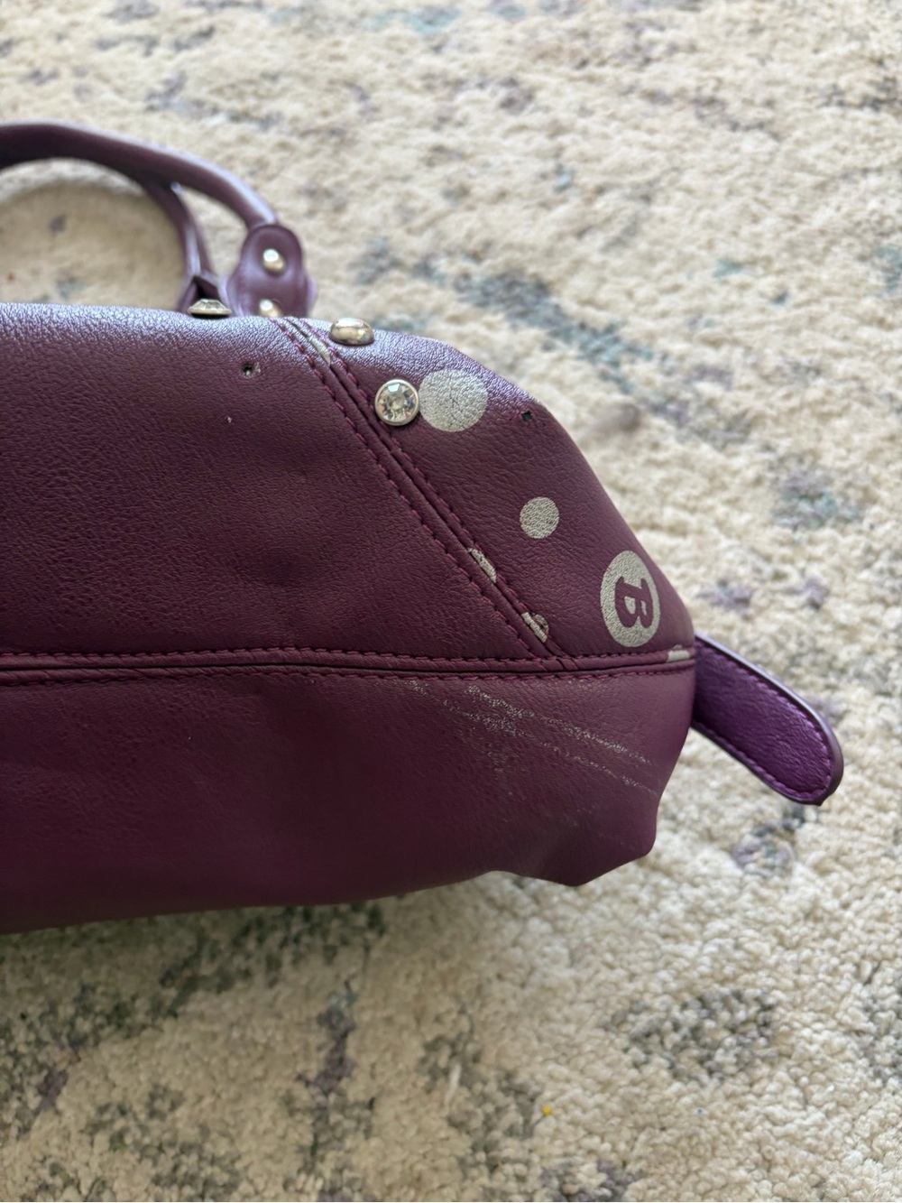 Vintage 2011 Betty Boop Purple Shoulder Bag - Picture 4 of 9